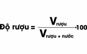 Công thức tính độ rượu chuẩn và ý nghĩa của nó