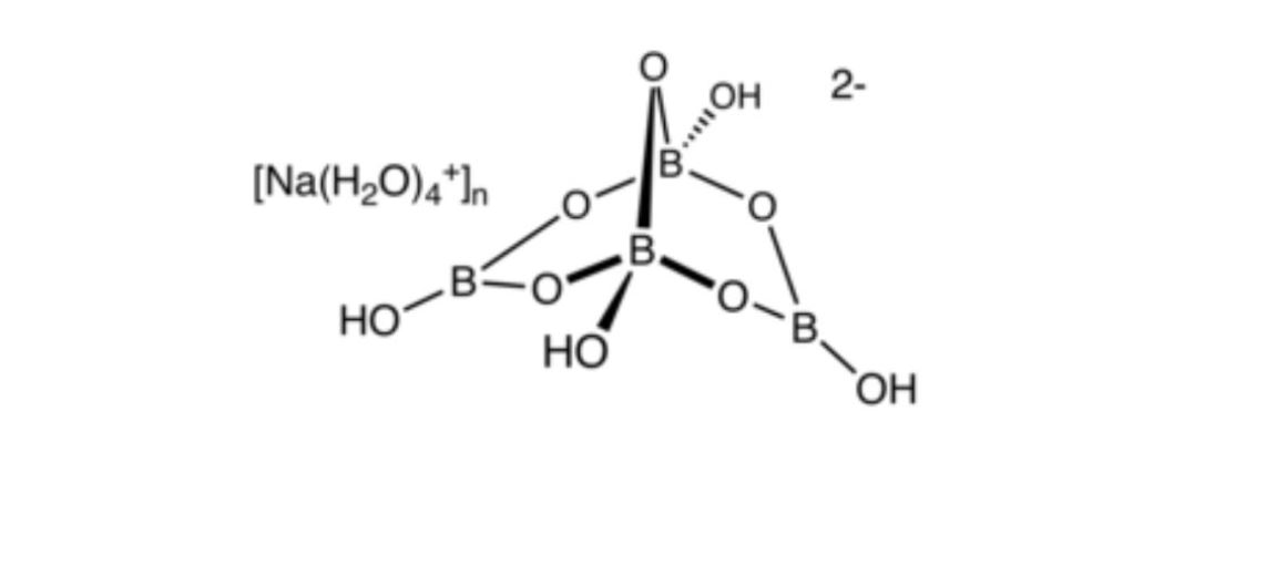 cấu tạo và tính chất của hàn the natri borat