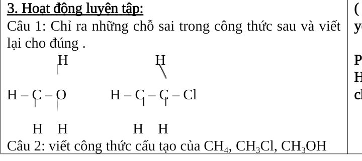 Tìm hiểu công thức cấu tạo của CH3Cl và đặc điểm cấu trúc phân tử