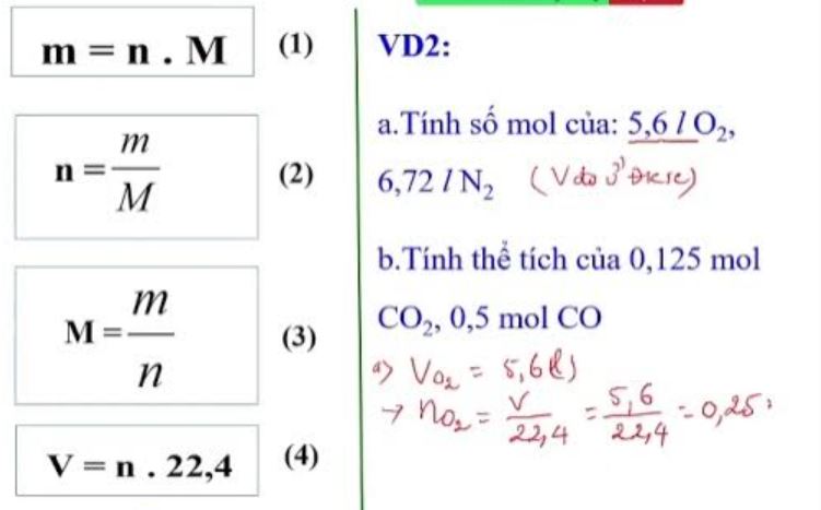 hướng dẫn chuyển đổi đơn vị mol trong hóa học