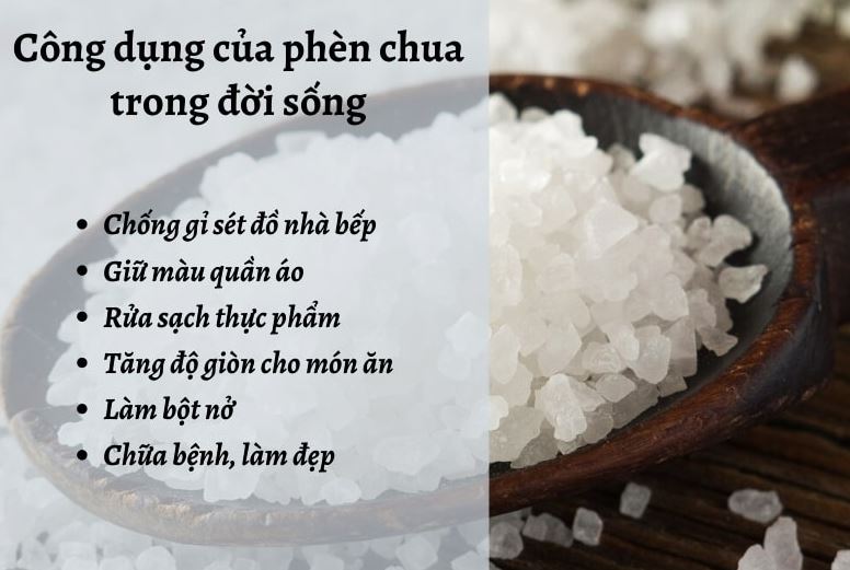 ứng dụng của phèn trong đời sống và công nghiệp